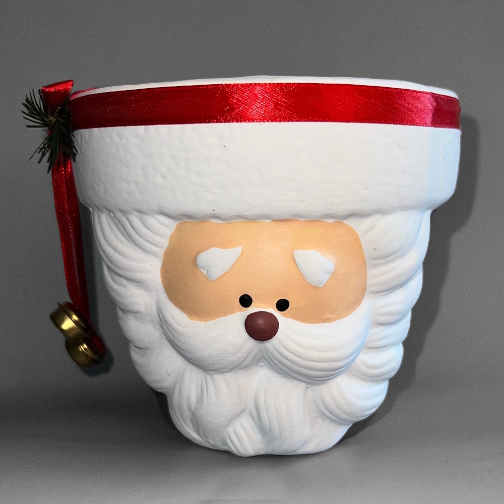 Small Santa Head Planter